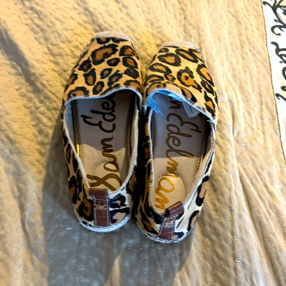 Sam Edelman Khloe Leopard Espadrille Flats